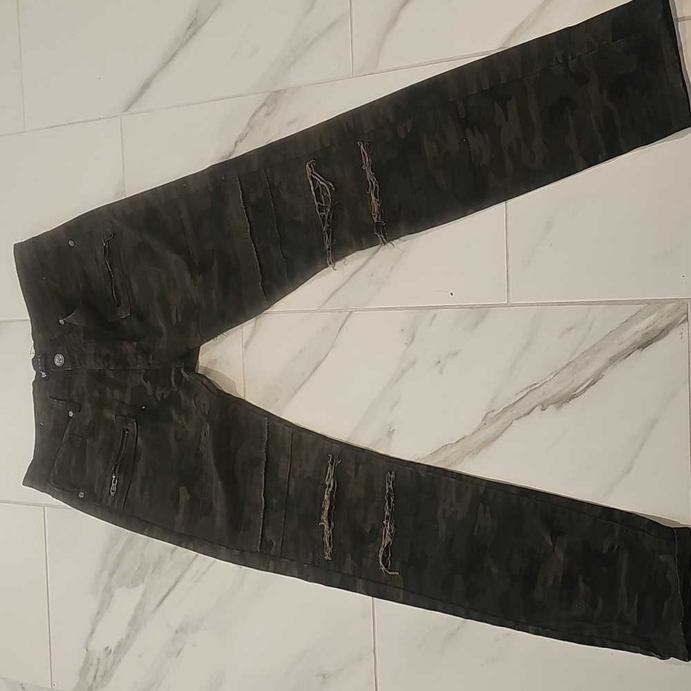 Men's Skinny Camouflage Jeans By Waimea Size 32/32